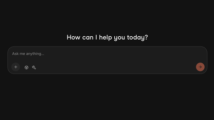 The chat window in Jan.ai.