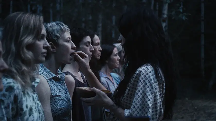 Odessa Young, Carrie Coon and Lily James in The Liberation