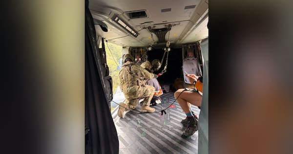 The moment missing Hawke's Bay teen was winched to safety