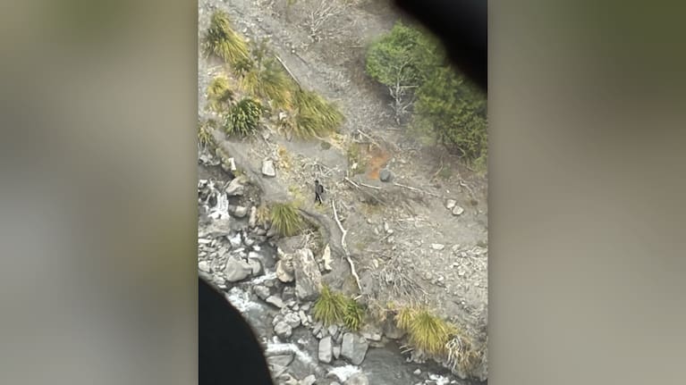 Student spotted along Waipawa River Valley (Source: RNZAF)