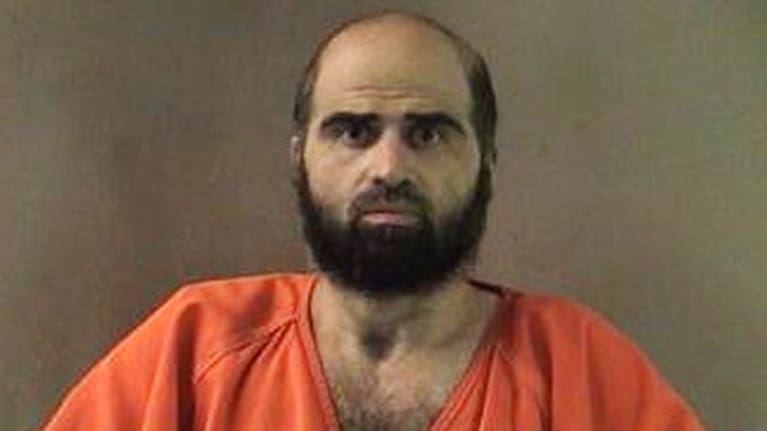 This undated photo provided by the Bell County Sheriff's Department shows former Army psychiatrist Maj. Nidal Hasan.