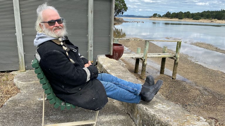 Whananaki North bach owner Brian Meadows.