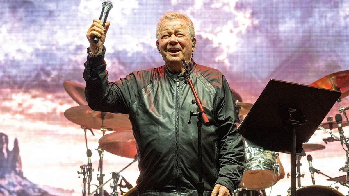 William Shatner performs live with The *uckers at Riot Fest.