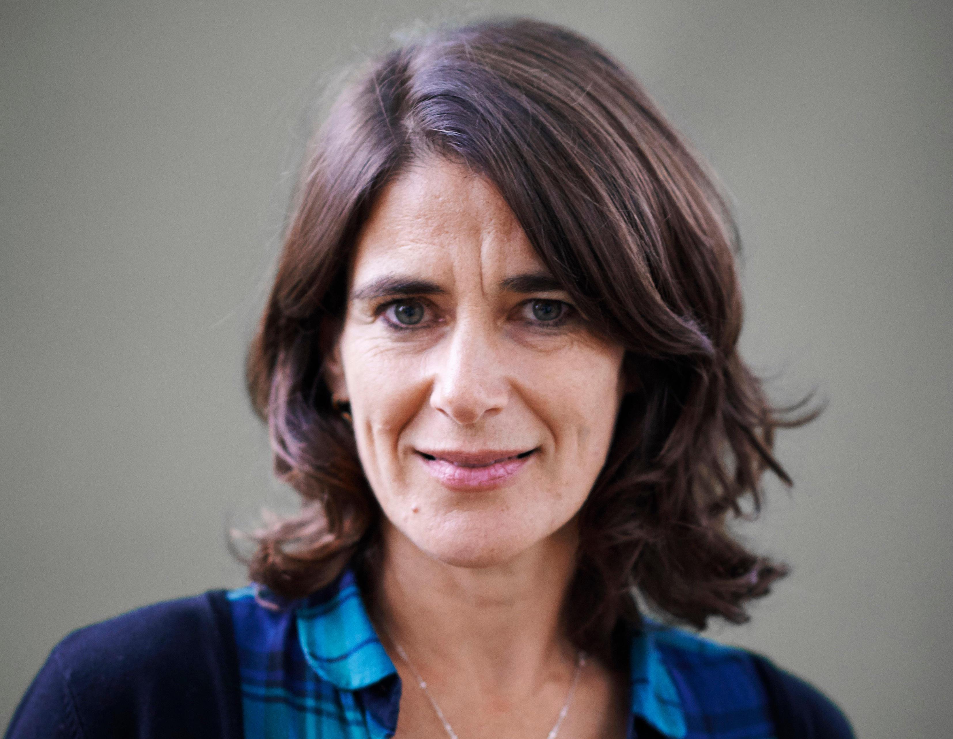 Portrait of Esther Freud at the Edinburgh International Book Festival.