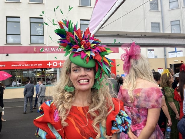 Ruby O'Reilly Murphy created a unique look for Ladies Day at the Galway Races
