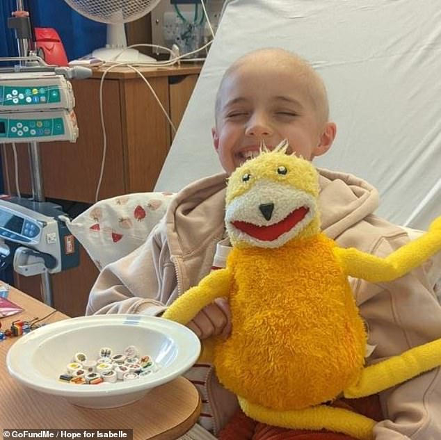 Isabelle is currently receiving her second round of chemotherapy treatment and at the start of August faces either an amputation of her right leg or several complex limb salvage operations in which as much of her leg as possible will be saved using bone grafts or metal implants