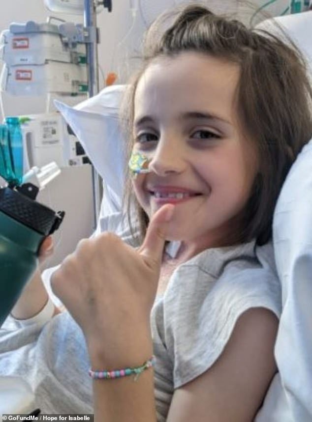 With Isabelle's ongoing recovery set to take several years, her devastated parents have now set up a GoFundMe page to help contribute towards specialist therapies, possible prosthetics, wheelchairs, equipment and even the high likelihood that they will need to adapt their home