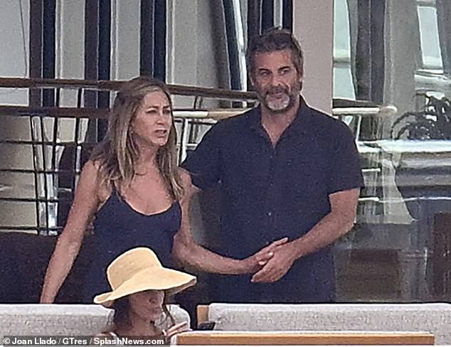 Aniston confirmed her relationship with hypnotist and spiritual life coach Jim Curtis earlier in July during their romantic yacht break in Mallorca