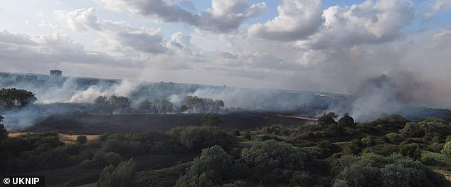 The Brigade's Control Office took the first of over 75 calls at 6.30pm and fire crews from multiple surrounding areas attended the scene