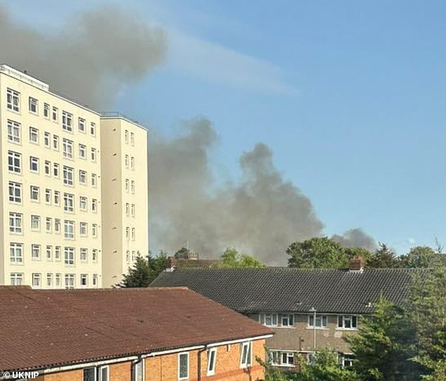 The London Fire Brigade (LFB) has advised residents to keep their doors and windows shut due to the smoke and the public is being told to avoid the area due to road closures