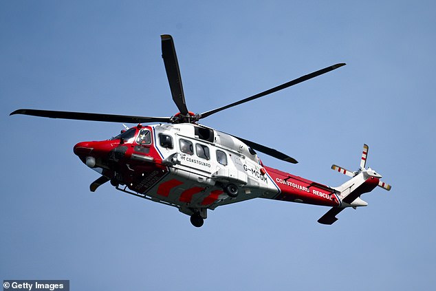 Police, lifeboat, coastguard and a search and rescue helicopter responded to the incident at 1.35pm