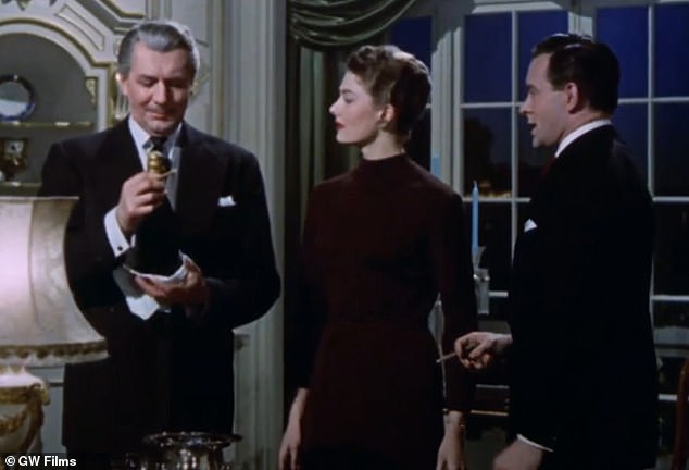 Her her big screen debut, the 1958 hospital drama Behind the Mask, had her father in the lead role (left) and introduced her to cinema audiences in a supporting part (center)