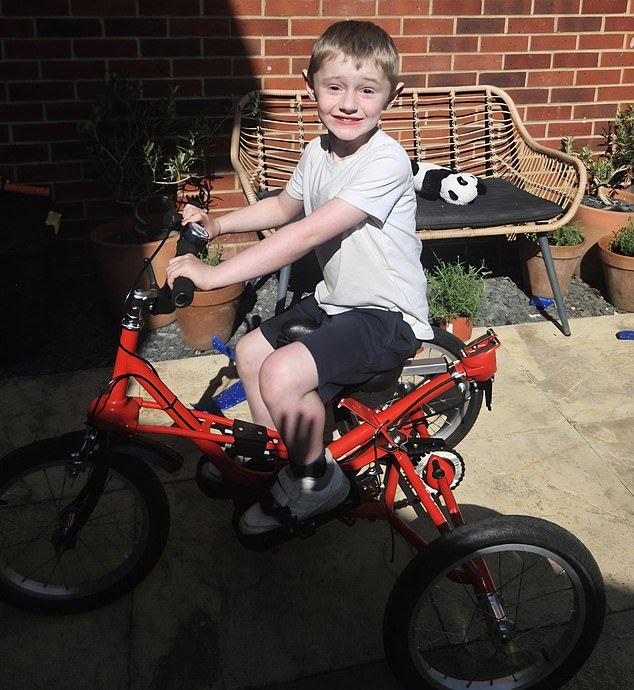 Ms Winter was shocked to discover she had passed on the faulty DMD gene to her son as she was not aware of any family history involving the condition