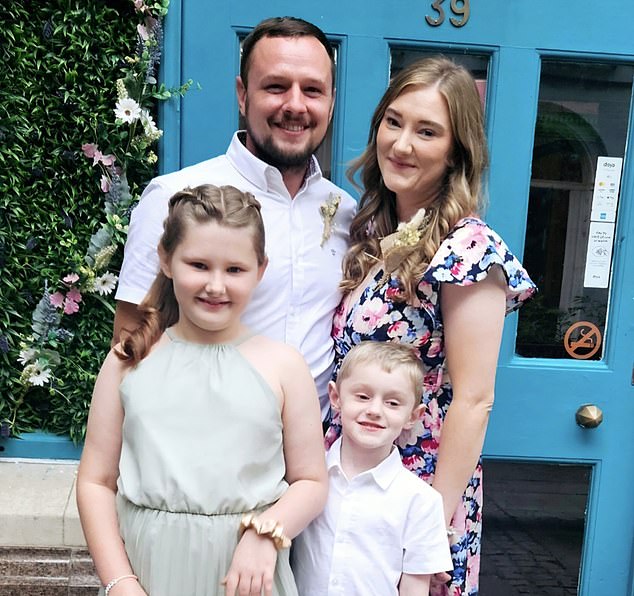 Ms Winter said: 'Until recently, we were a "normal" family, living a simple but "normal" life with our two beautiful children, Amelie and Evan'