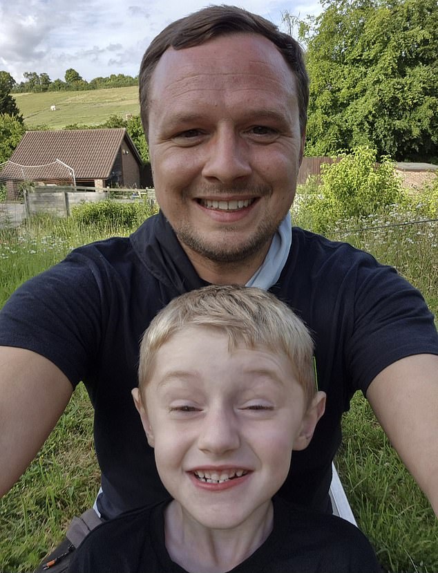 The family are now trying to raise money to help Evan with his condition saying they are 'embarrassed' at having to turn to their friends, family and the public for help