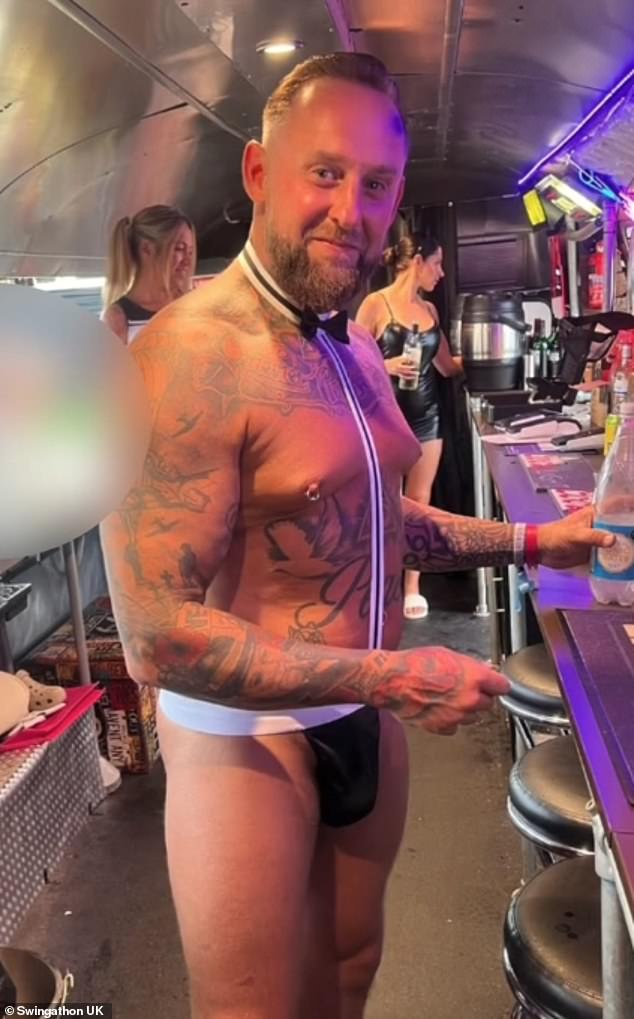 An employee serves drinks behind the bar. Matt and his wife Stacie say they remain committed to challenging stigma and they have taken steps to ensure both safety and credibility