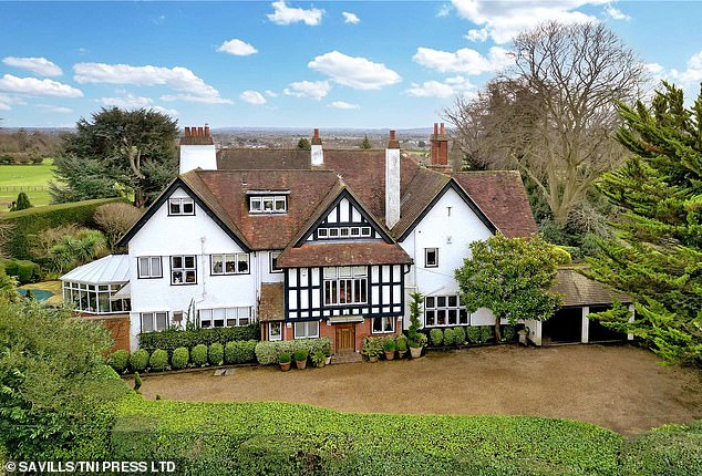 The family home: The six bedroom property in Taplow in Buckinghamshire is on the market for £3.75 million - some 50 years after the Wogans moved in