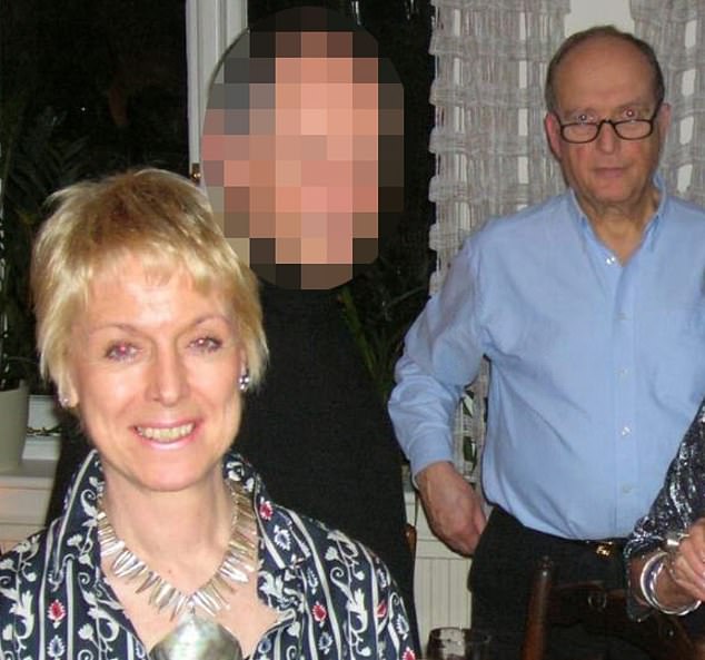 One of Holland's will witnesses was John Harry Zieger described on the will as an electrician from Maida Vale (Pictured: Mr Zieger with his wife Alexandra Kirsta)