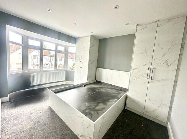 Two more bedrooms were added to the property, bringing the total to five