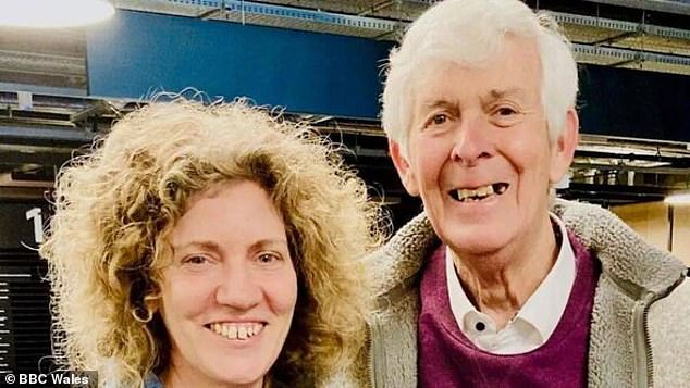 The mother, from Heath, in Cardiff, had created and co-presented allotment podcast Terry Walton's Plotcast. Pictured here with her co-host Mr Walton