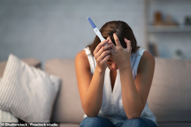 A 29-year-old woman who struggled to get pregnant and feared might be infertile discovered that she was actually suffering from an extremely rare sperm allergy (stock image)