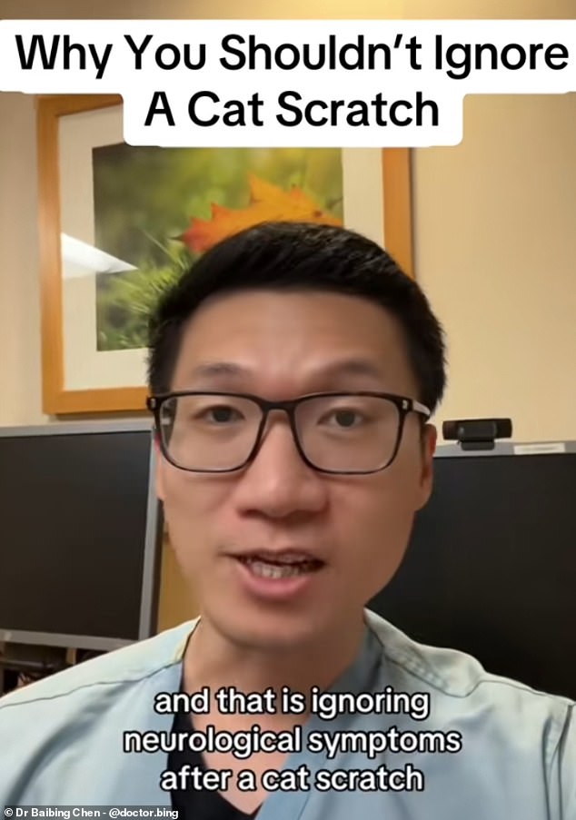 Dr Chen said the one thing he does not ignore as a neurologist is symptoms after a seemingly harmless cat scratch