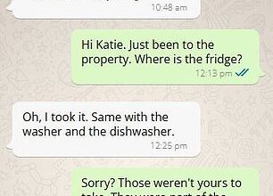 A landlord was gobsmacked after discovering his tenant had taken his big-ticket items when she moved out - despite them being part of the furnished rental
