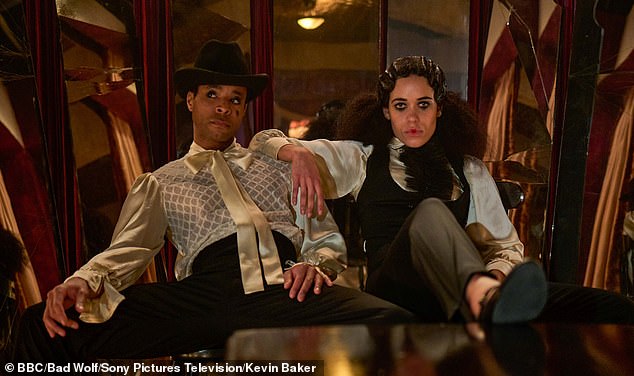 BBC drama Dope Girls has been axed after just one booze-filled season - following complaints from viewers about on-screen sex, violence and drugs (pictured: Samson Ajewole and Umi Myers)