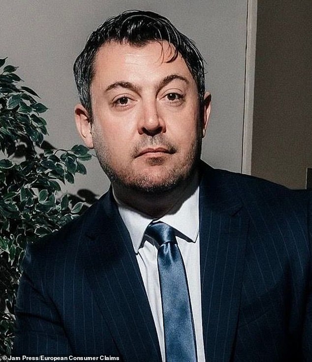 Greg Wilson (pictured/0, CEO of European Consumer Claims (ECC), said: 'Sadly, the Colvin-Jones' experience are by no means unique