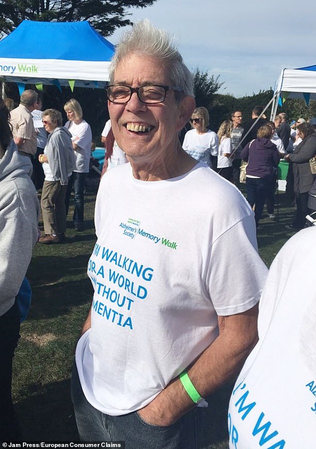 Soon after they got the keys, the pair realised a veranda would be needed for the safety of Lisa's father (pictured), who suffers from COPD