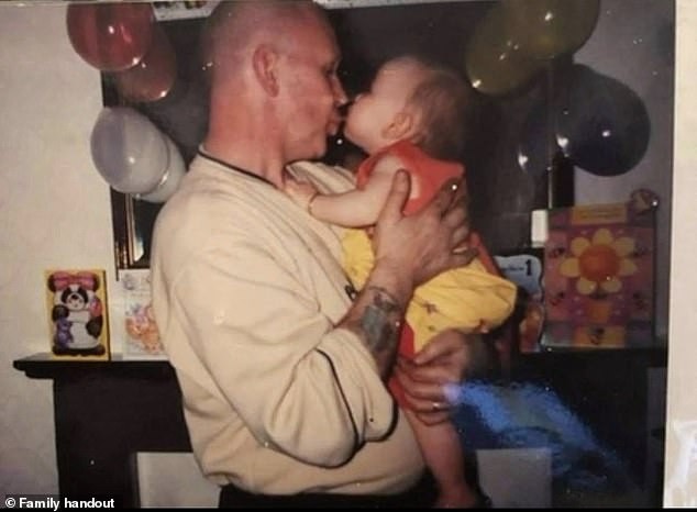 The grief-stricken father believed the family were close to finding the truth to what happened to Donna (Mr Keogh pictured with his daughter Donna as a baby)