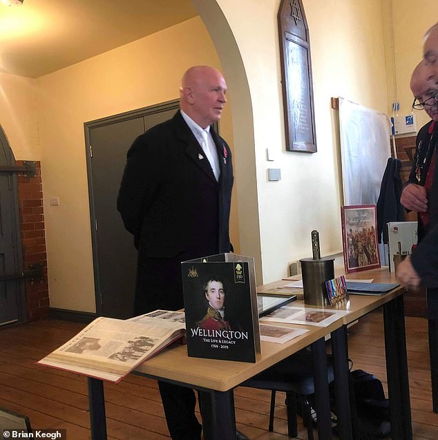 Mrs Keogh is organising her husband's funeral and revealed he will have a Union Jack flag on his coffin and will be accompanied by a bugler (Mr Keogh pictured)