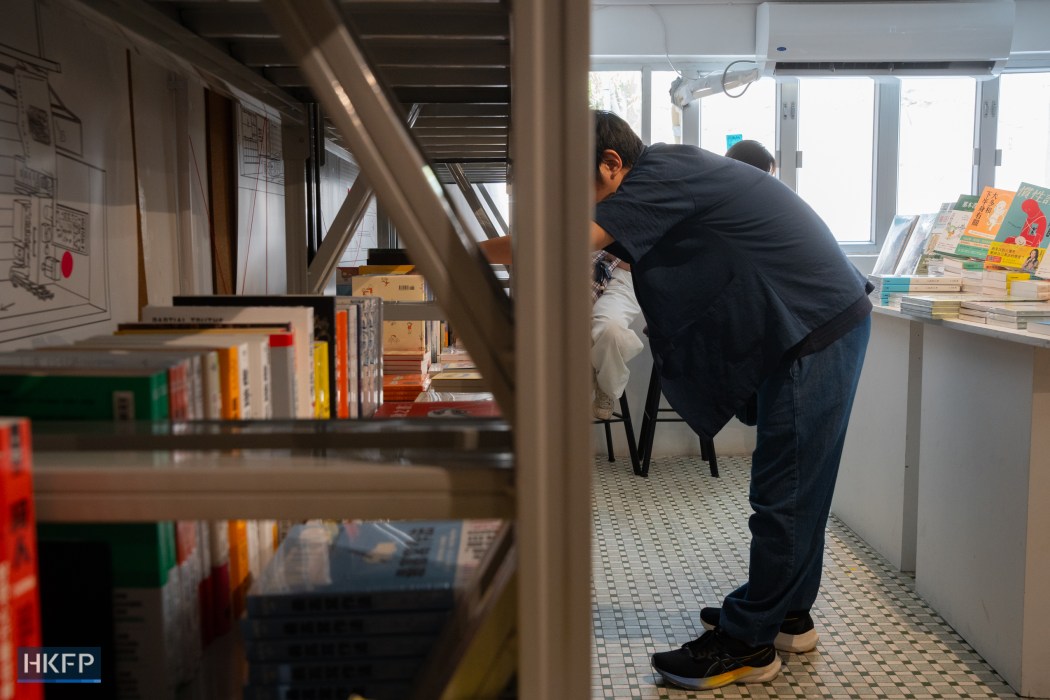 Independent book fair "Reading Every Where" in Hunter Bookstore in Shum Shui Po district, July 17, 2025. Photo: Kyle Lam/HKFP.