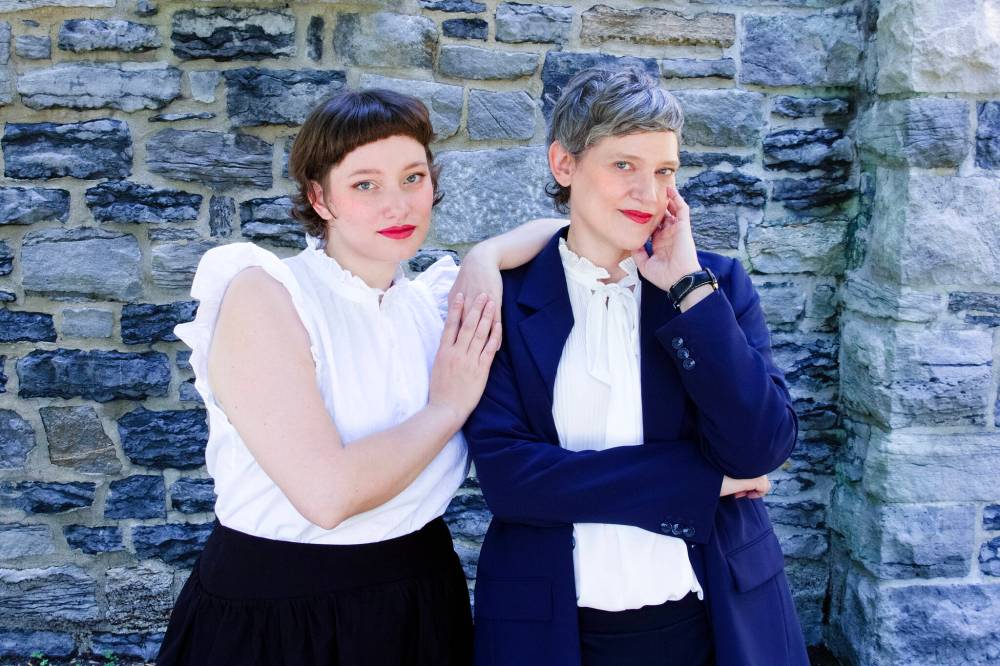 Elisa Harb photo
Heather O’Neill (right) has enlisted her daughter Arizona (left) to illustrate her two most recent books.