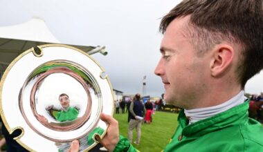 Lombardstown jockey Alan O'Sullivan lands the feature at Galway amid poignant scenes