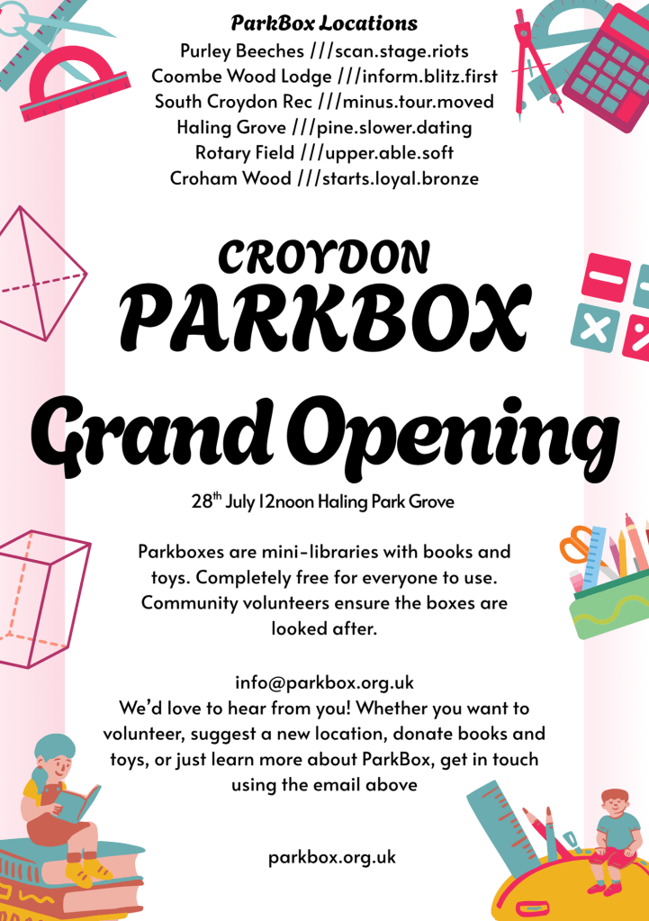 ParkBox comes to Croydon full of children’s toys and books