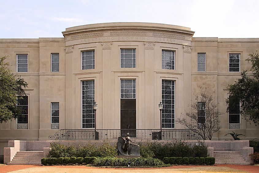 The Armstrong Browning Library on the Baylor University Campus in Waco, Texas, United States.