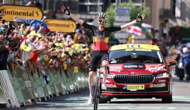 Wellens soars to Tour stage 15 victory after 43 km off the front of the breakaway