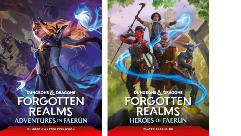 The two covers to the upcoming D&D Forgotten Realms sourcebooks coming in 2025.