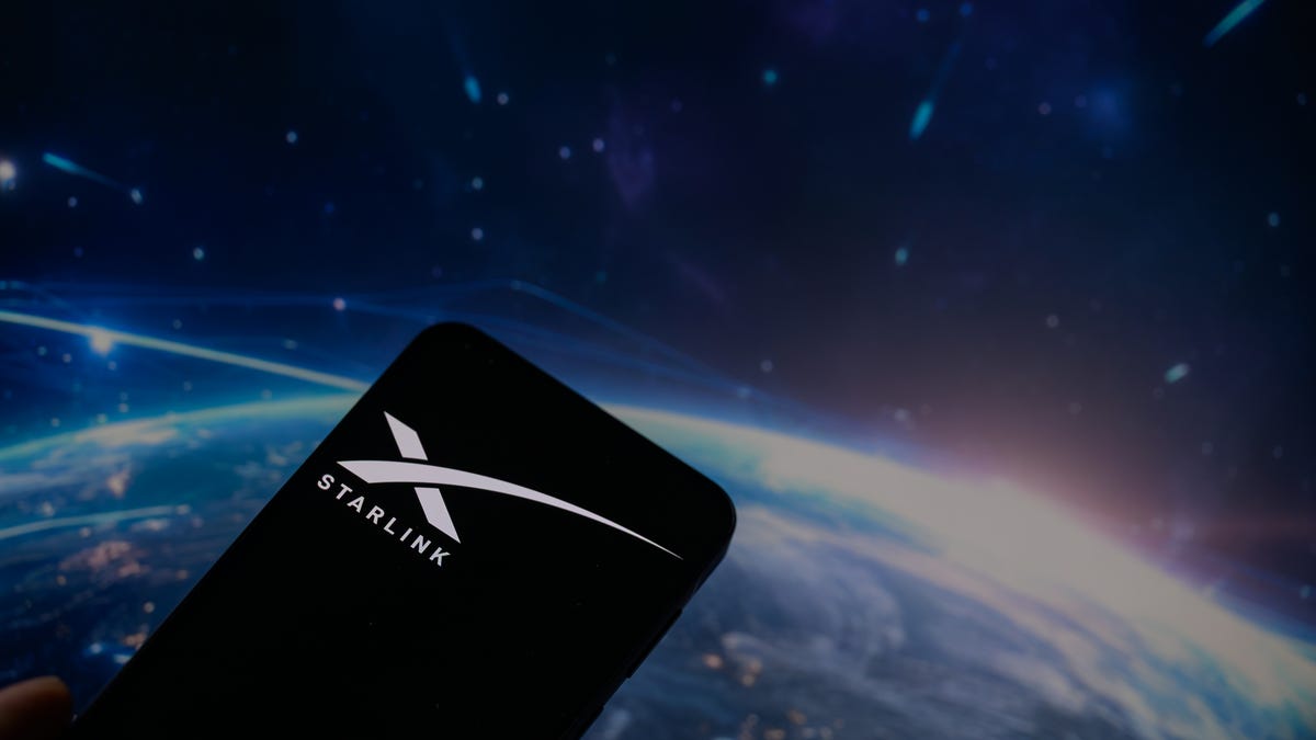 Mini Starlink satellite setup on a grass field