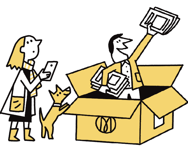 new magazines in a box