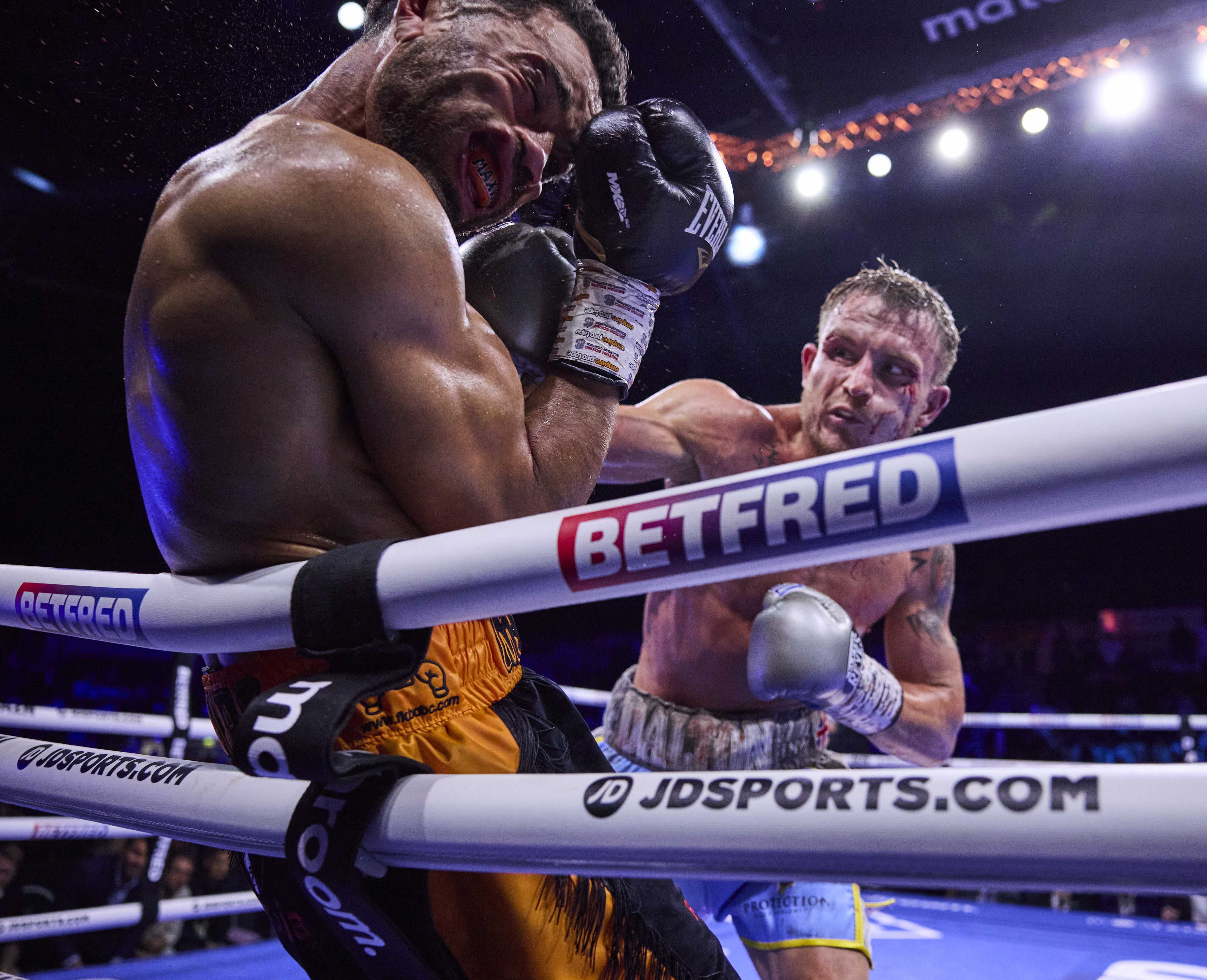 Dalton Smith and Sam Maxwell boxing match.