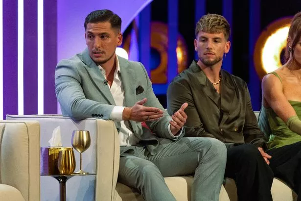 Love is Blind: UK: Season 2. Jed, Kieran, in Love is Blind: UK: Season 2, Episode 11, 'The Reunion'.