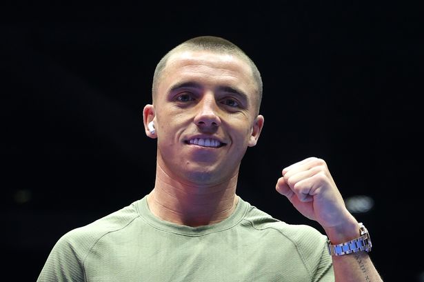 Nick Ball poses for a photo ahead of his fight against Sam Goodman 