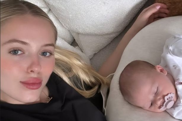 Lilly Gerrard with her daughter Lila Grey