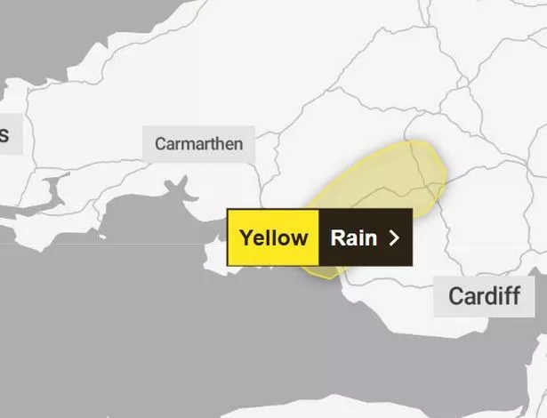 Yellow weather warning