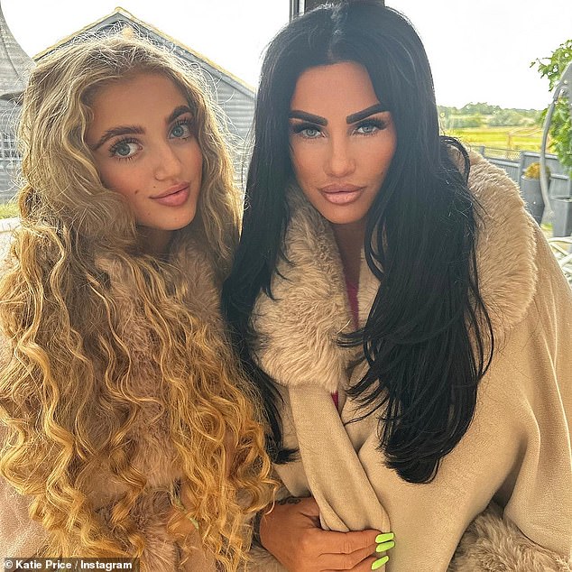 Princess has achieved an incredible feat through her nepo baby status as she has vowed to become a 'millionaire by the age of 20' (pictured with mum Katie)