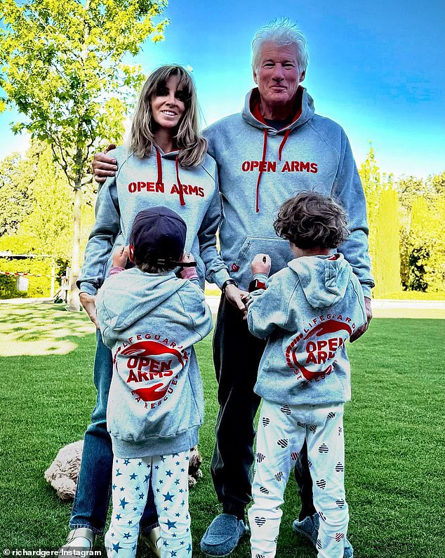Gere and his wife, 42-year-old Spanish publicist Alejandra Gere, have relocated to Madrid so the pair and their children could be closer to her family.