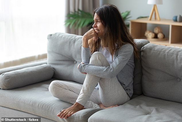 Extreme anxiety or even prolonged stress can also trigger strange physical symptoms in the body including a tingling tongue (Stock Image)