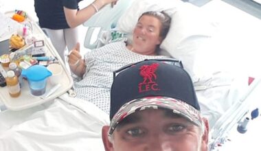 Cheryll Rich, 38, broke her back after tumbling into a canal lock last summer. She is pictured at St Mary's Hospital, London, with her partner, Jack Barnes, and daughter Misty Barnes, 12, before she moved to Basildon University Hospital where her ill-treatment took place